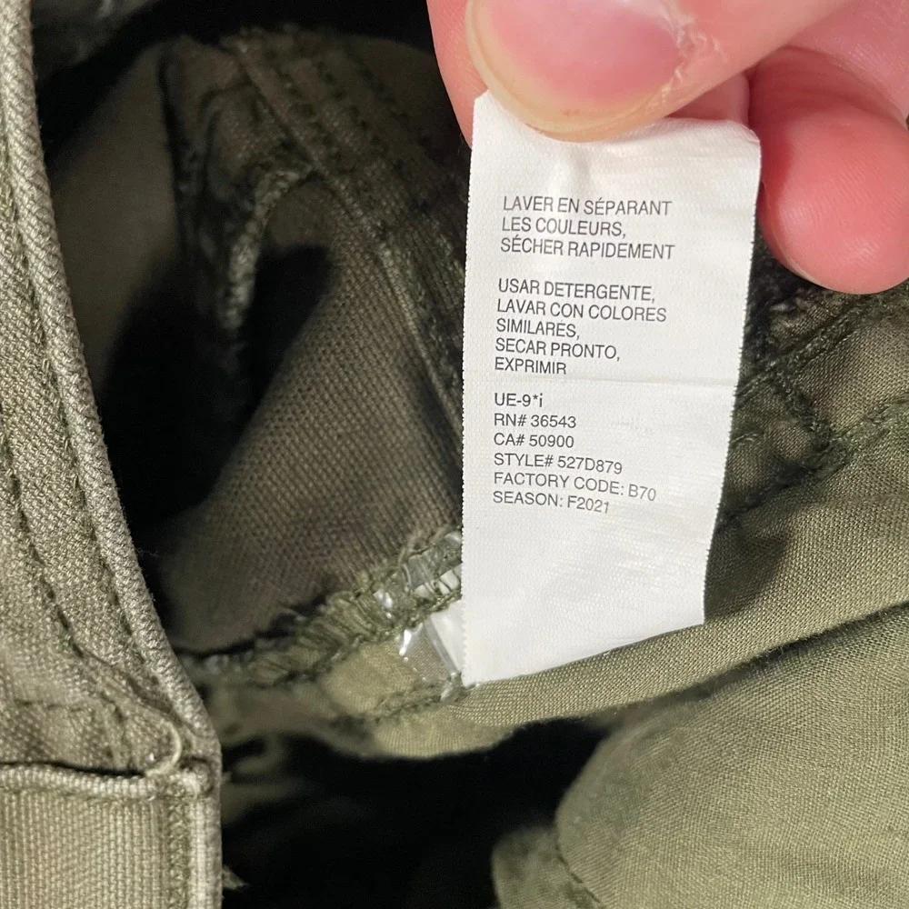 G.H. Bass Mens 40x34‎ Canvas Pants Olive Green Workwear Utility